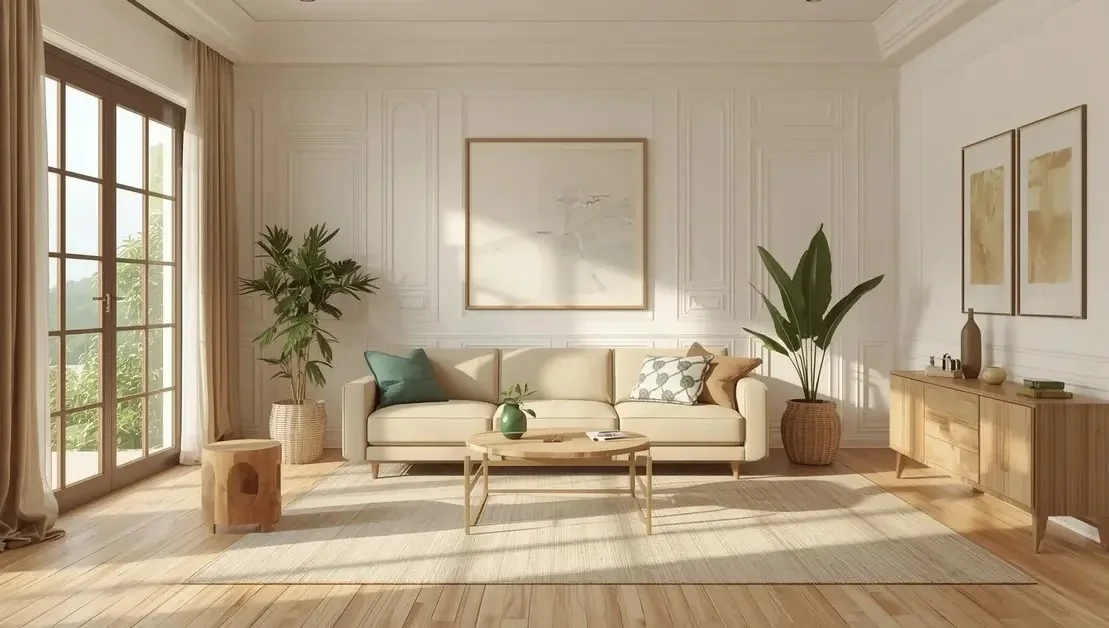 Living room designed using Vastu dosh remedies for home with balanced layout, natural light, plants, and positive energy flow